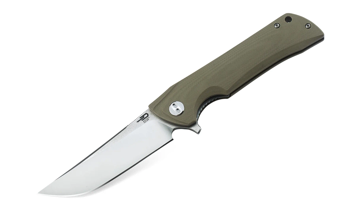 Nóż składany Bestech Paladin Beige G10, Stonewashed/Satin D2 (BG13B-1) 1 webp