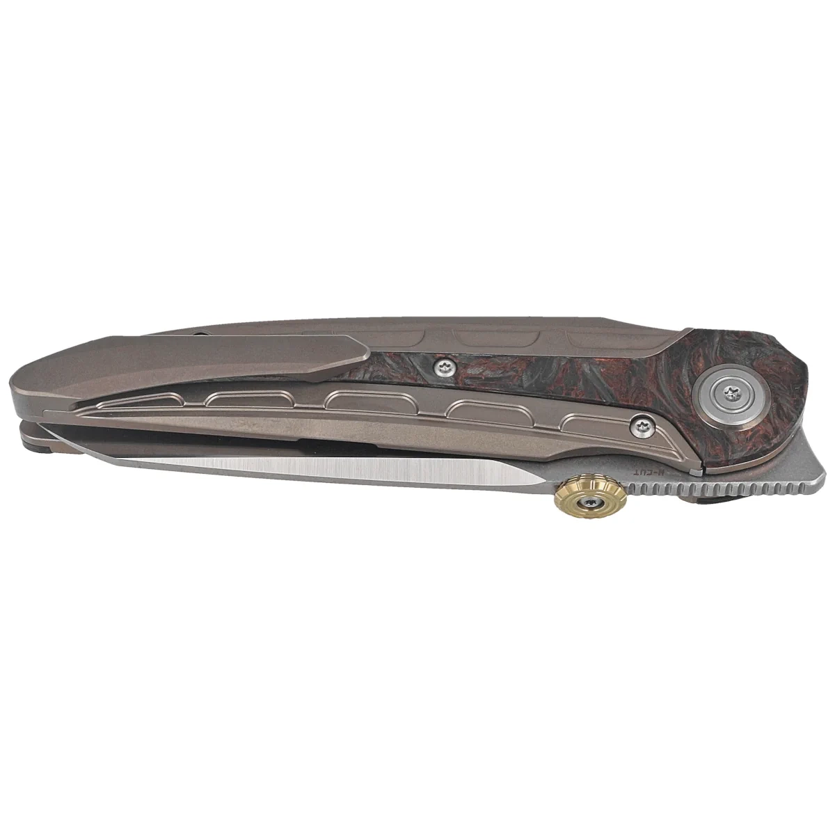 Nóż składany Bestech Prydwen Titanium/Fat Carbon CPM MagnaCut 2 webp