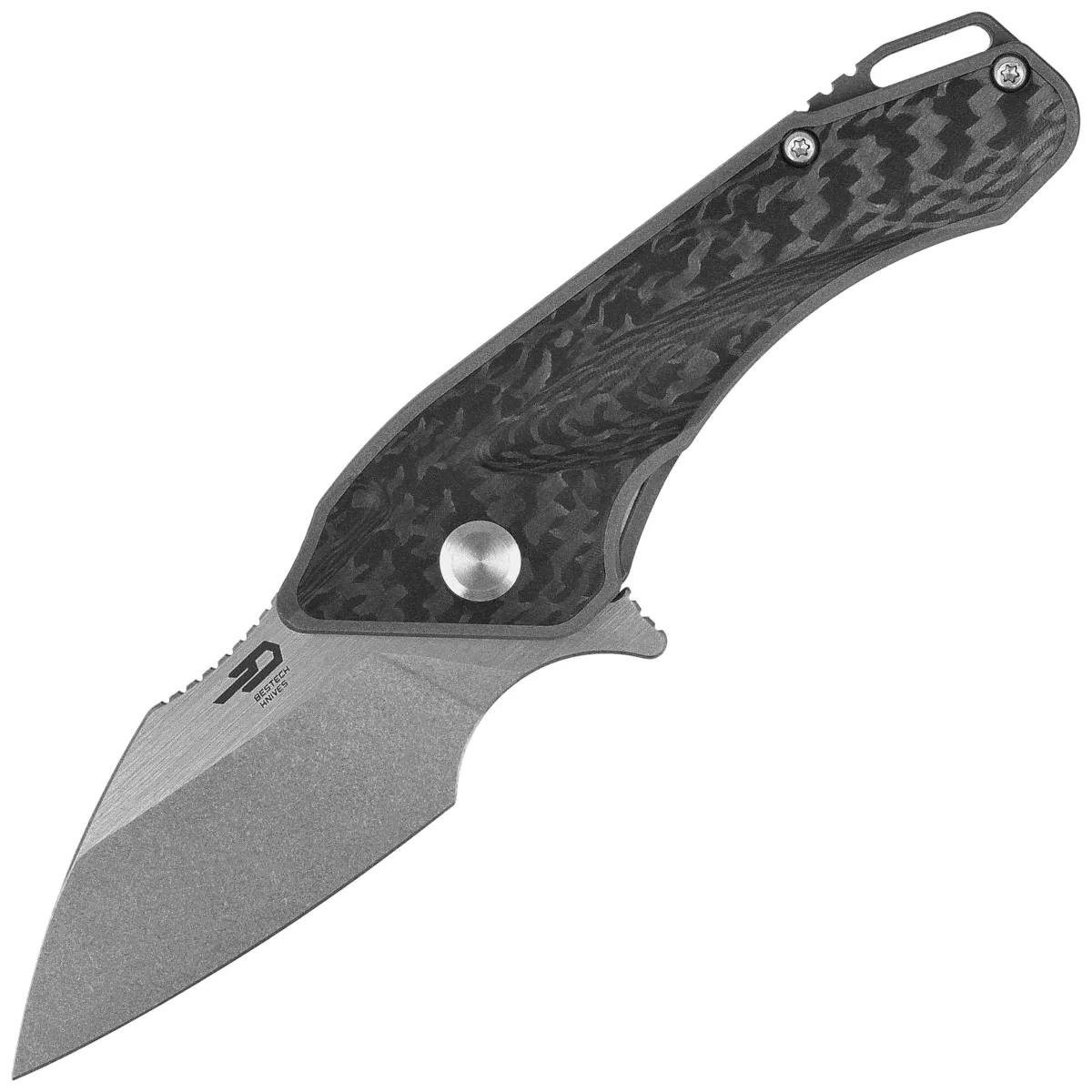 Nóż składany Bestech Goblin Dark Grey Titanium/Carbon Fiber, Stonewashed/Satin CPM S35VN (BT1711E) 1 webp