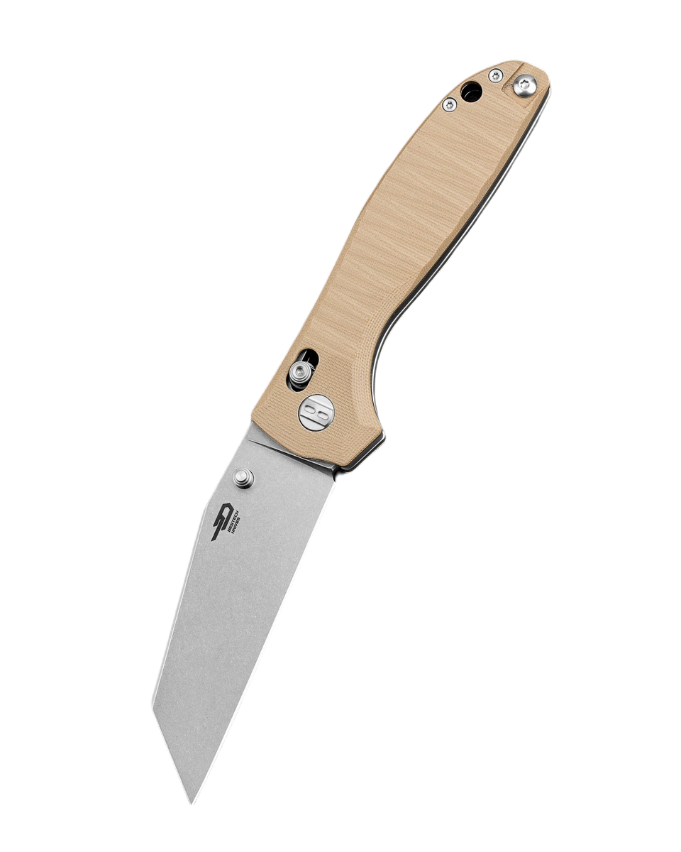 Nóż składany Bestech Liger Beige G10, Stonewashed D2 by Keanu Alfaro (BG61C) 1 png