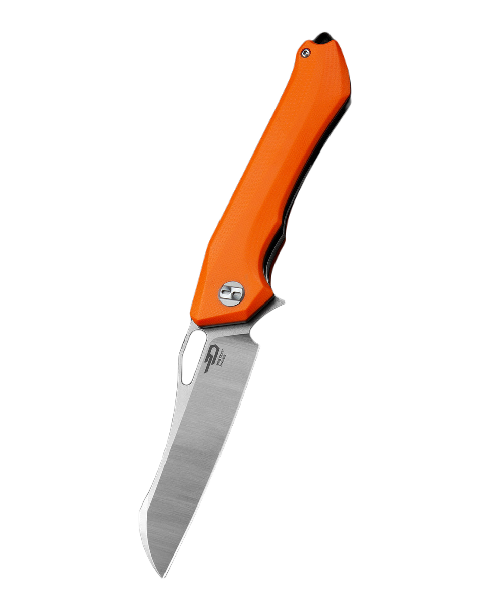 Nóż składany Bestech Platypus Orange G10, Stonewashed/Satin D2 (BG28B) 1 png