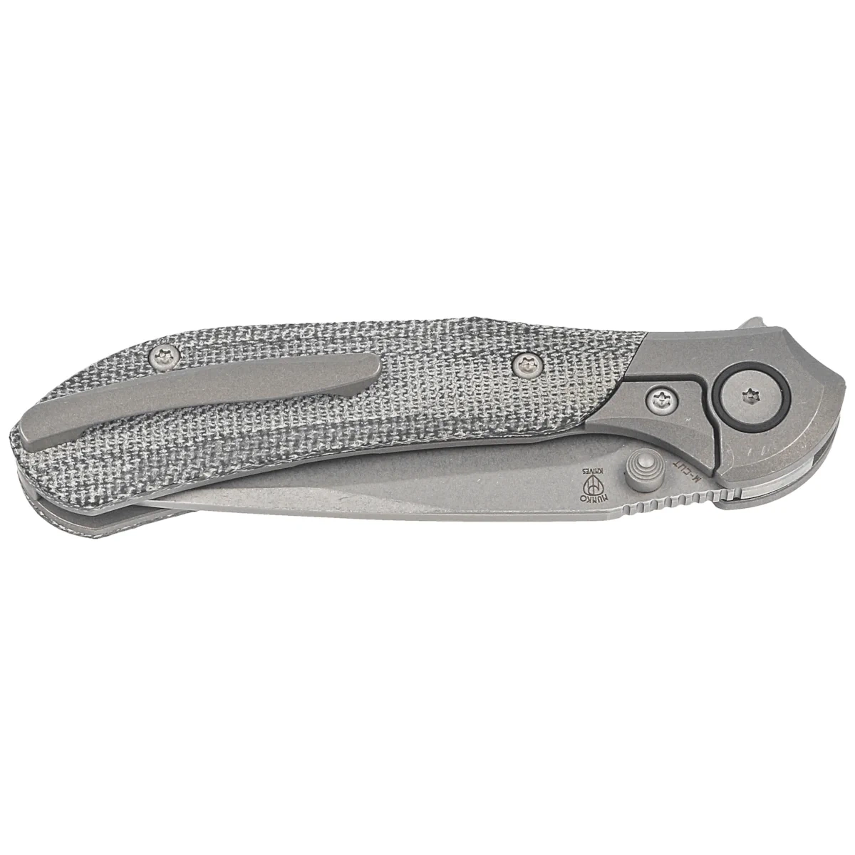Nóż składany Bestech Constellation Grey Titanium/Black Micarta, Dark Bead Blasted/Stonewashed MagnaCut by Munko Knives (BT2501A) 2 webp
