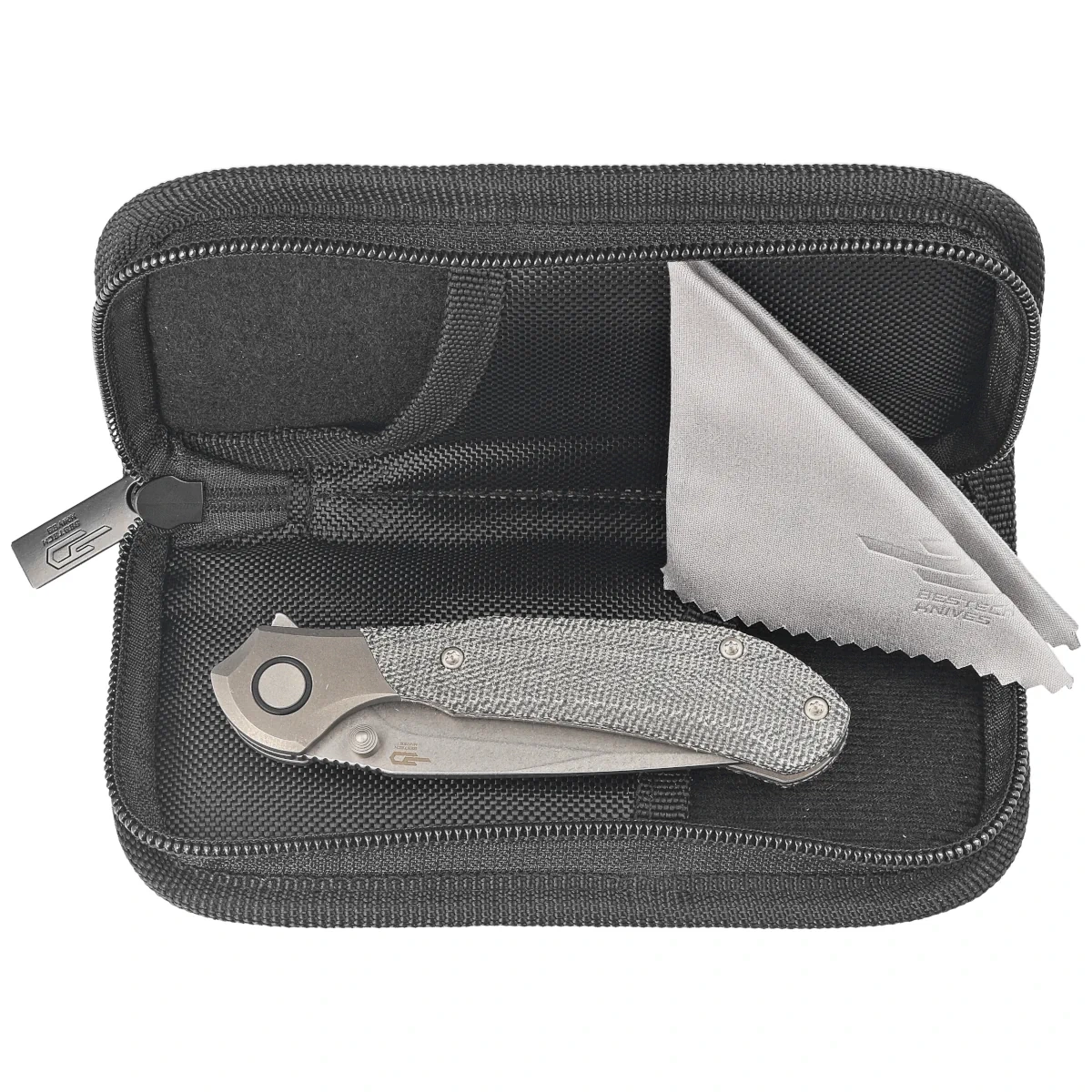 Nóż składany Bestech Constellation Grey Titanium/Black Micarta, Dark Bead Blasted/Stonewashed MagnaCut by Munko Knives (BT2501A) 3 webp