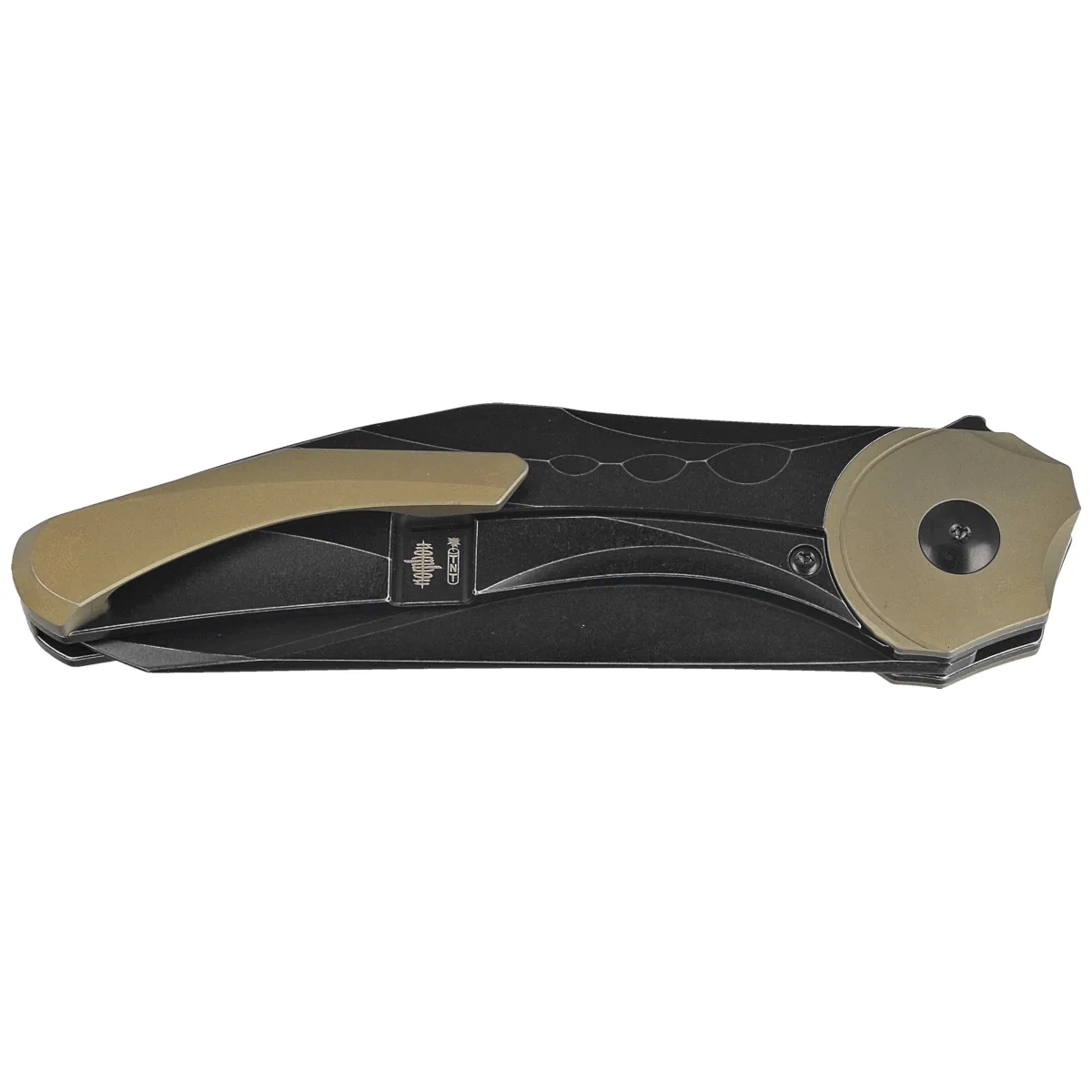 Nóż składany Bestech Excentric Black Titanium, Black Stonewashed M390 by Kombou and TNT Knives (BT2412B) 2 webp
