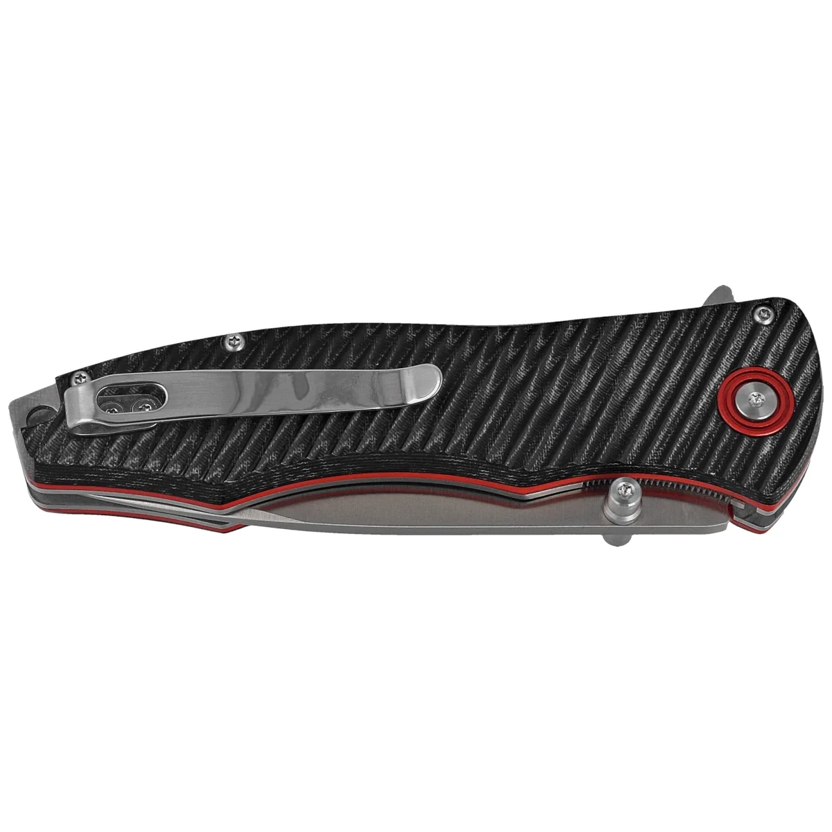 Nóż składany Muela Panzer-10BM Black Micarta, Satin D2 2 webp