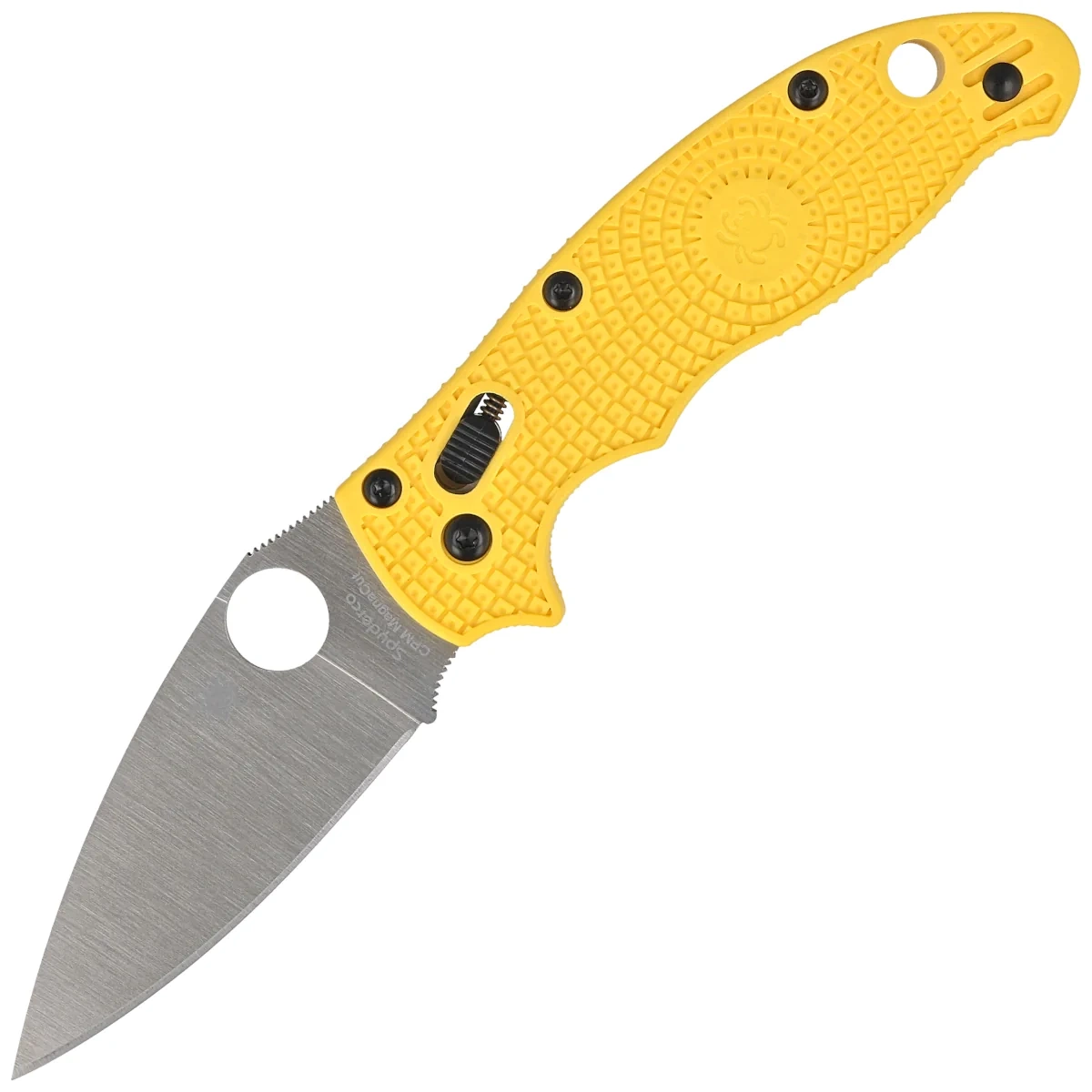 Nóż składany Spyderco Manix 2 Lightweight Salt Yellow FRN, Satin MagnaCut by Eric Glesser (C101PYL2) 1 webp