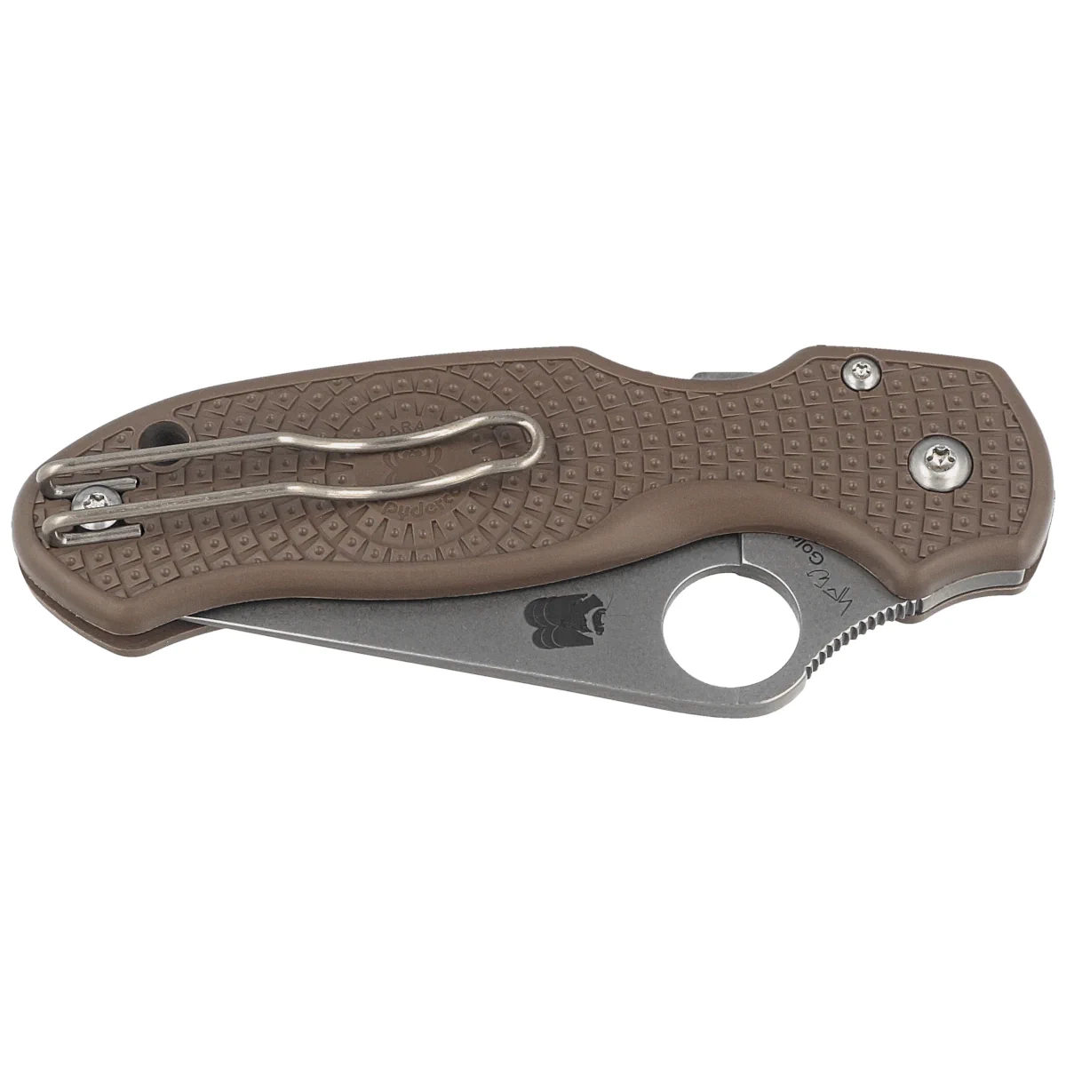 Nóż składany Spyderco Para 3 Lightweight Sprint Run Brown FRN, Stonewashed CPM 15V by Sal, Eric Glesser (C223PBN15V) 2 webp