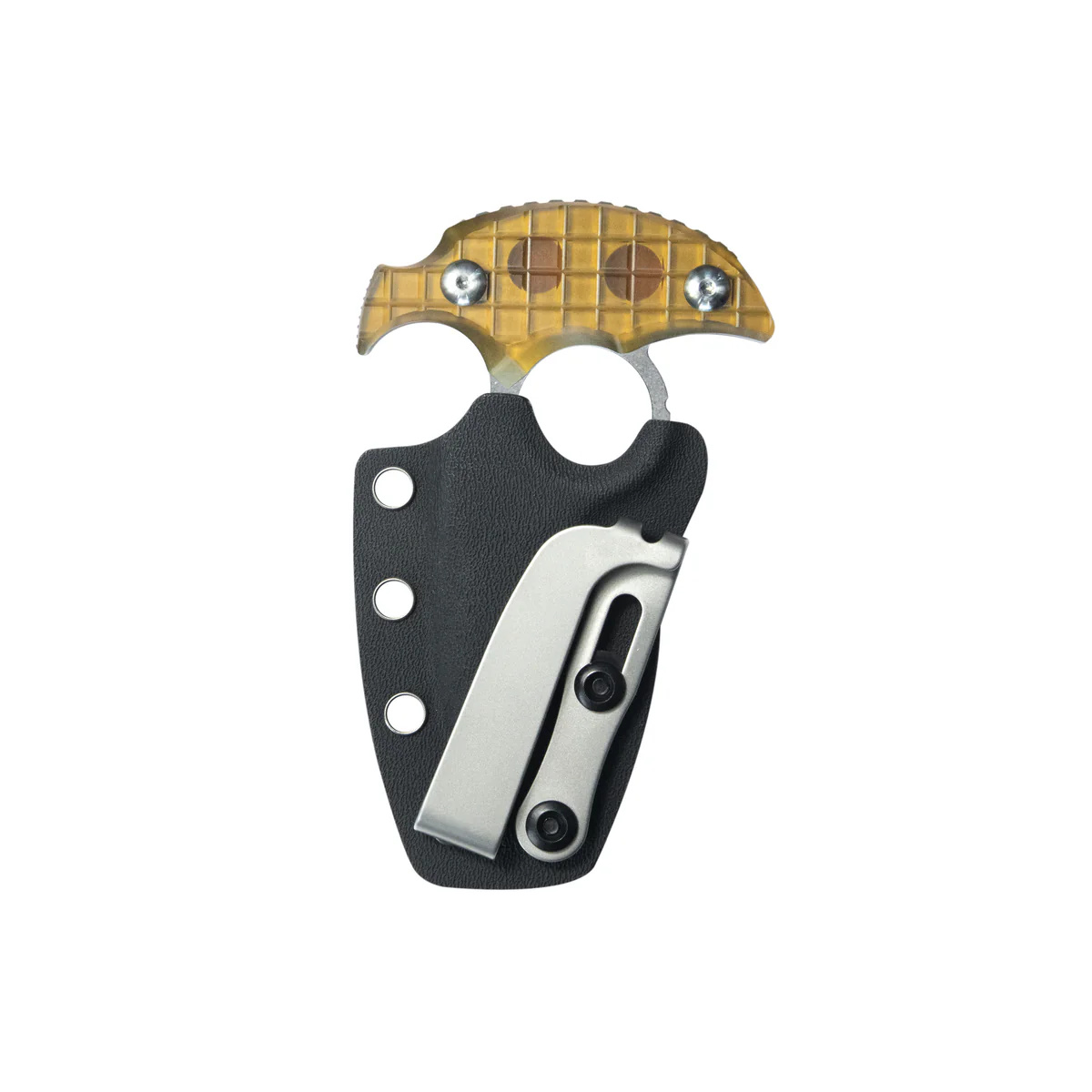 Nóż Kubey Cavy Yellow Ultem, Stonewashed 14C28N by MUZI Design (KU403F) 6 jpg