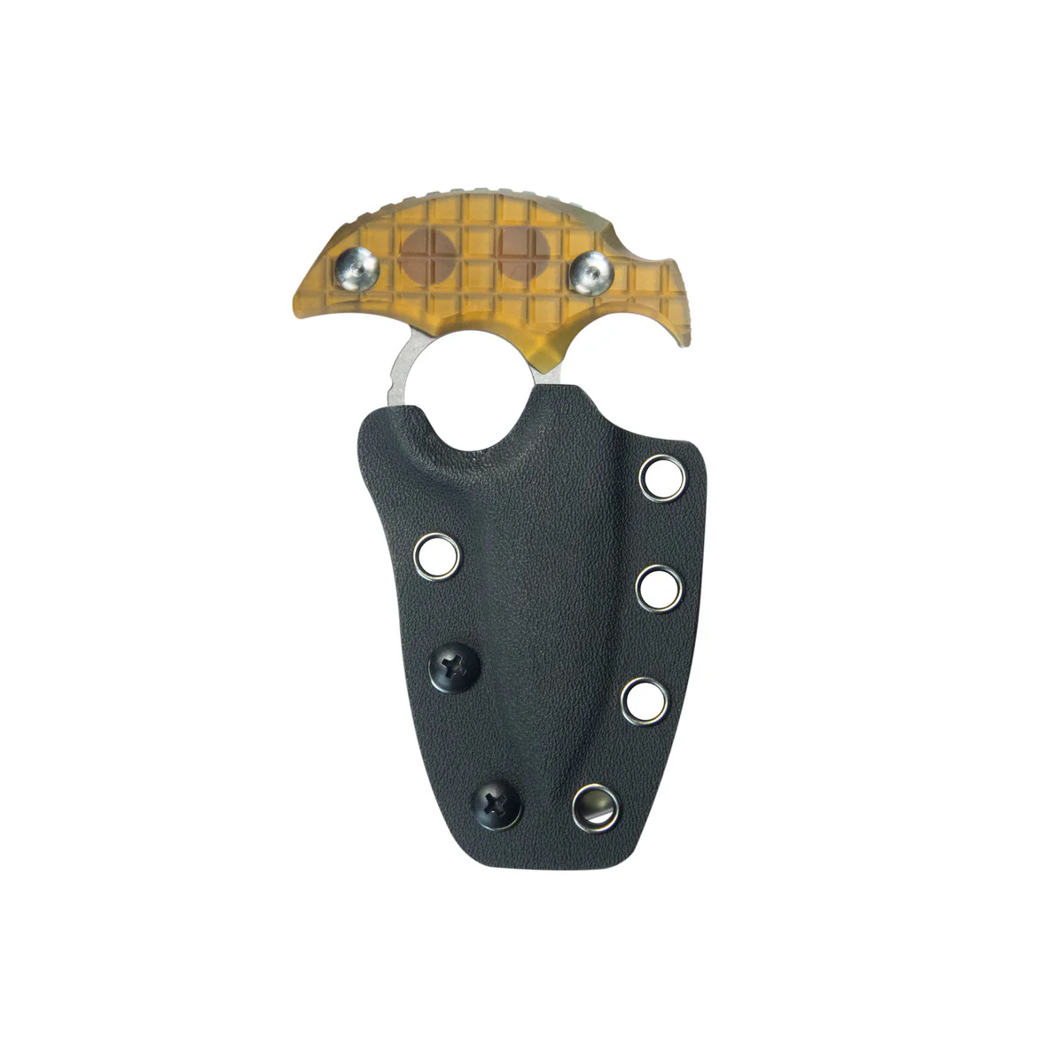 Nóż Kubey Cavy Yellow Ultem, Stonewashed 14C28N by MUZI Design (KU403F) 4 jpg