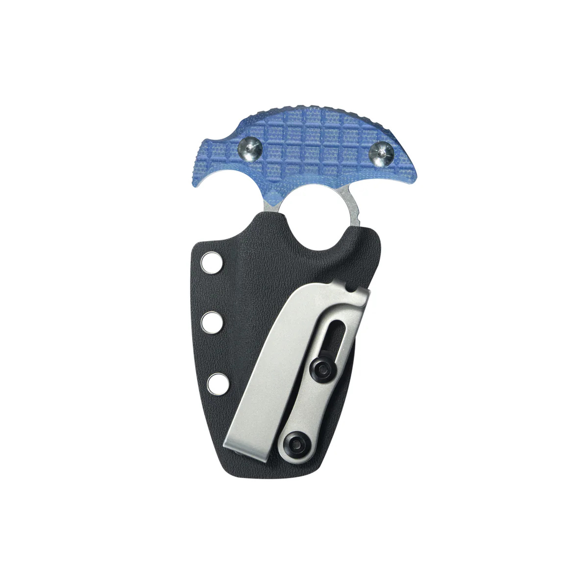 Nóż Kubey Cavy Blue Micarta, Stonewashed 14C28N by MUZI Design (KU403D) 6 jpg