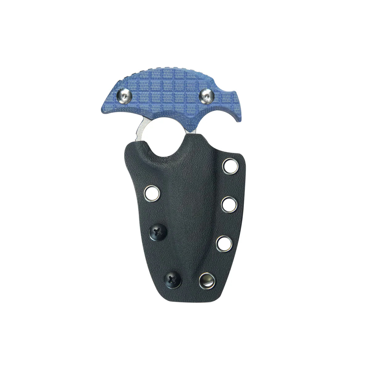 Nóż Kubey Cavy Blue Micarta, Stonewashed 14C28N by MUZI Design (KU403D) 4 jpg