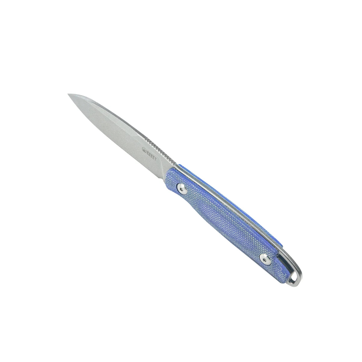 Nóż Kubey Dust Devil Blue Micarta, Beadblasted 14C28N by K.C. Spiron (KU357D) 4 jpg