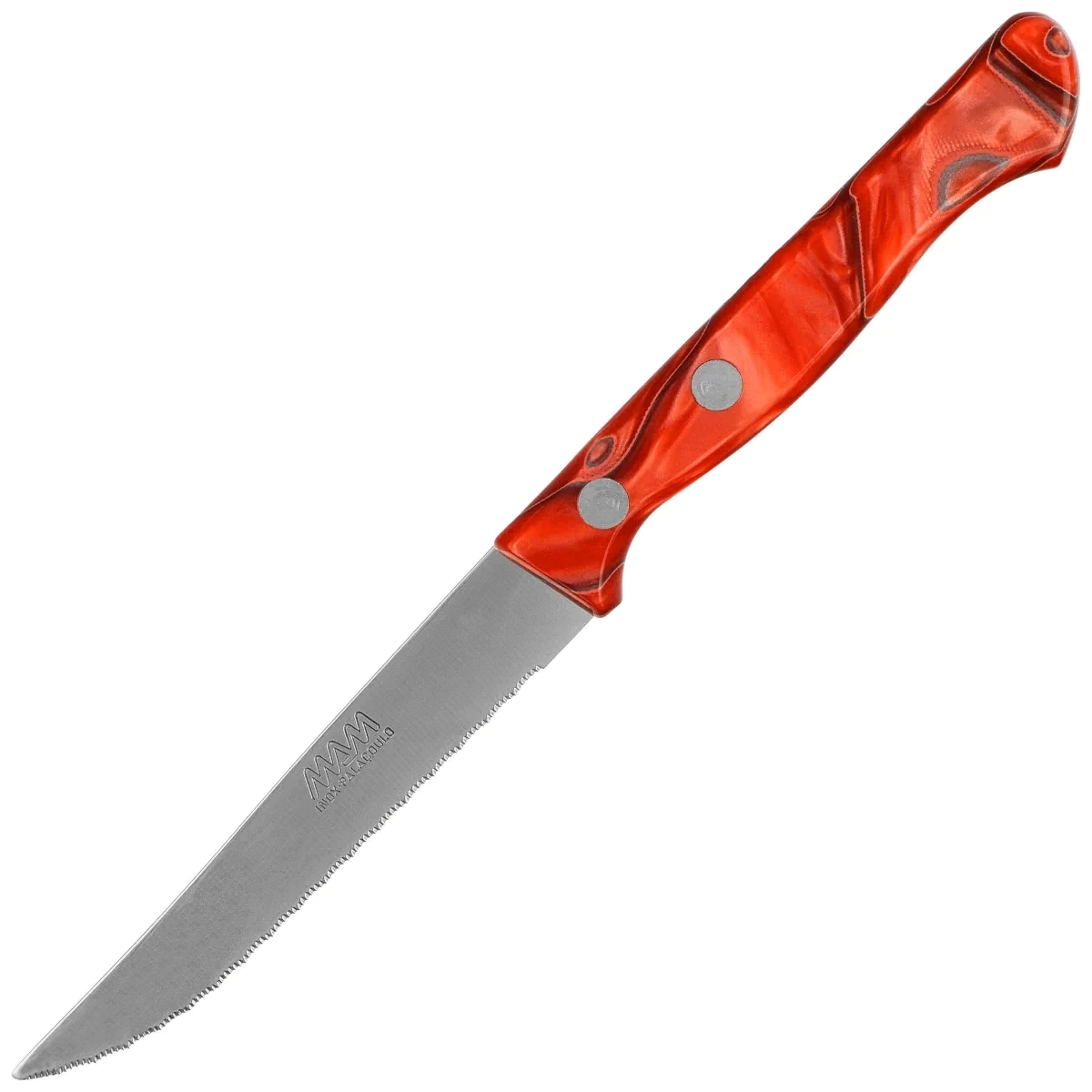 Nóż kuchenny MAM Universal 100 Red Metakrilat, Serrated Stainless Steel (4311) 1 webp