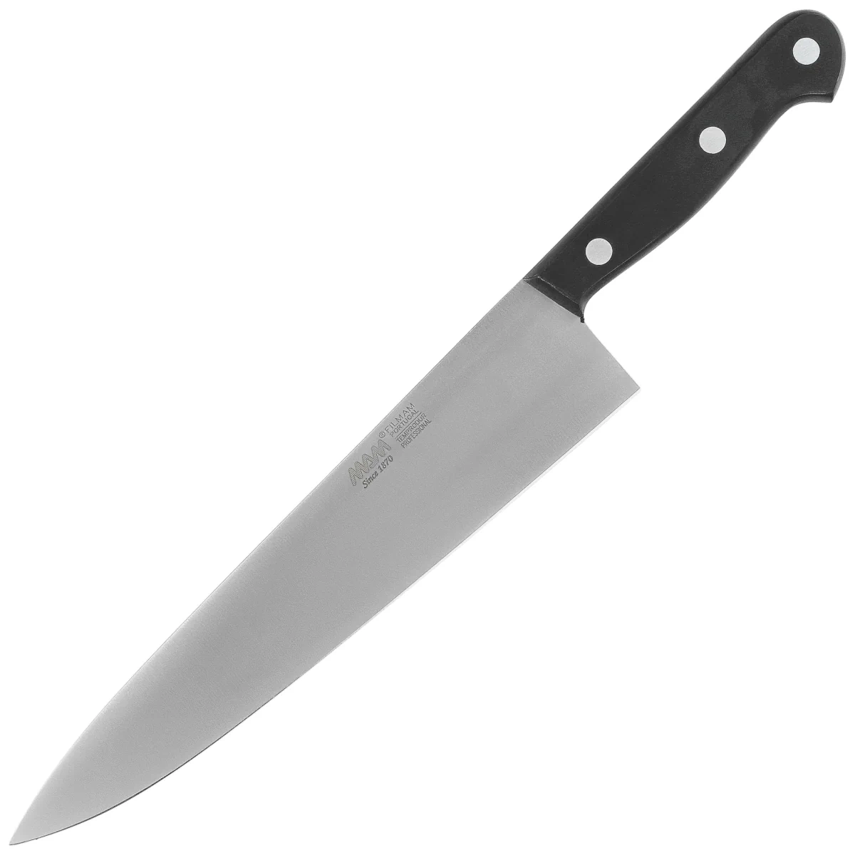 Nóż kuchenny MAM Cooks Chef 250 Black Polymer, Polished X50CrMoV15 (540) 1 webp