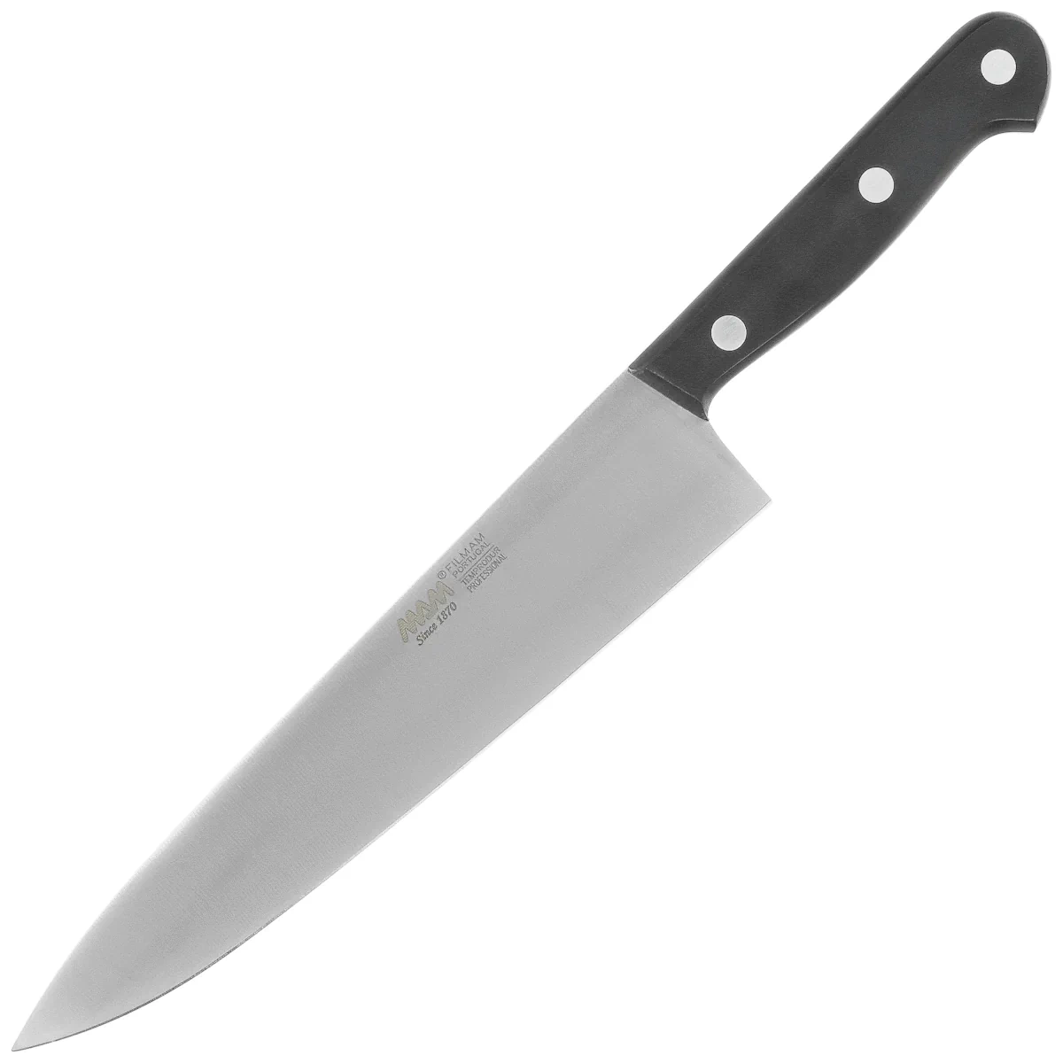 Nóż kuchenny MAM Cooks Chef 230 Black Polymer, Polished X50CrMoV15 (539) 1 webp