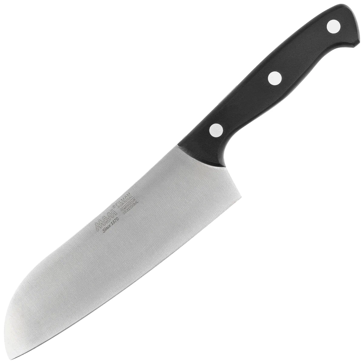 Nóż kuchenny MAM Professional Santoku Black Polymer, Polished X50CrMoV15 (701) 1 webp