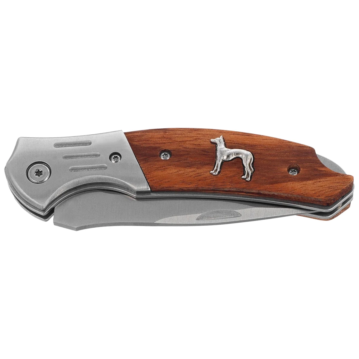 Nóż składany Albainox Hunting Zebra Wood, Satin 3Cr13Mov (25091) 2 webp