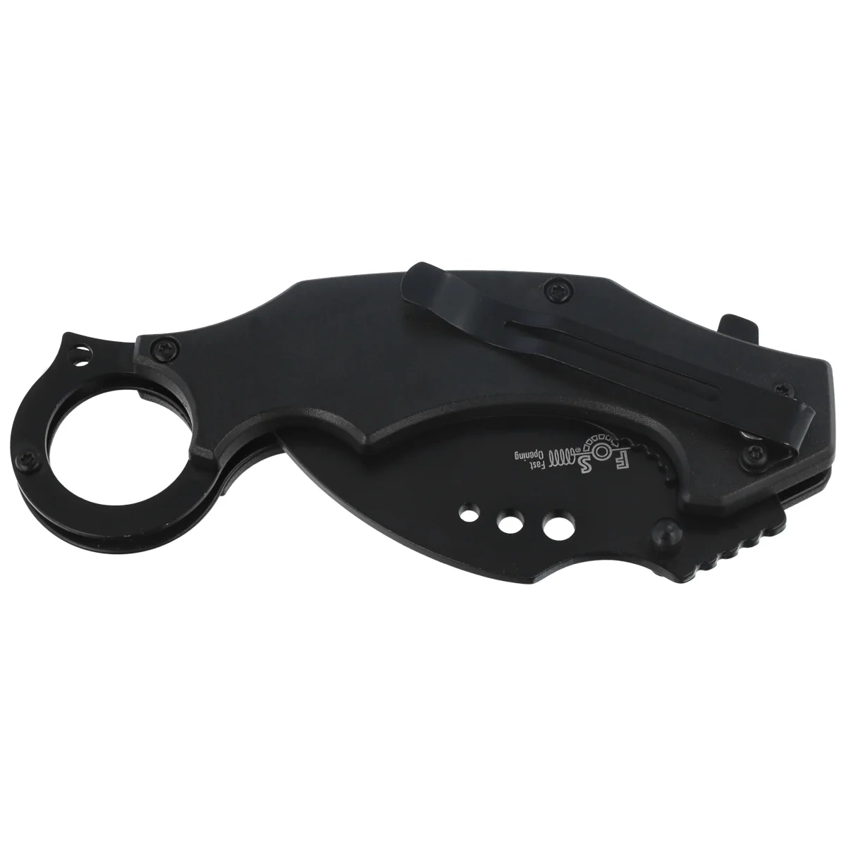 Nóż składany Martinez Albainox Training Karambit 3D Skull Black ABS, Blunt 3Cr13MoV (18713-A) 2 webp