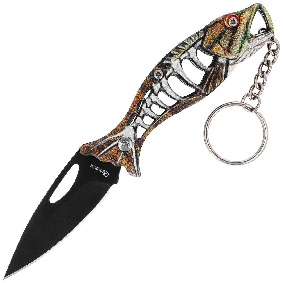 Nóż wędkarski brelok Martinez Albainox Fishing Golden Aluminium, Black 3Cr13Mov (18504-GD) 1 webp