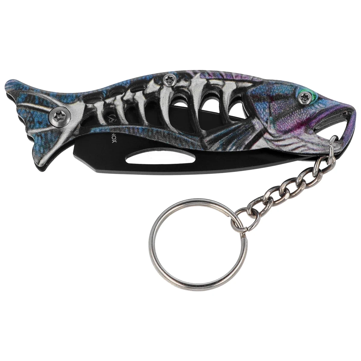 Nóż wędkarski brelok Martinez Albainox Fishing Blue Aluminium, Black 3Cr13Mov (18504-BL) 2 webp