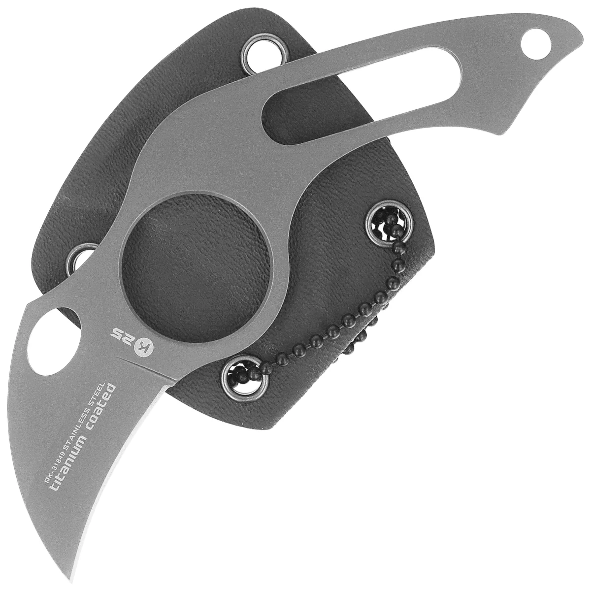 Nóż na szyję K25 RK-31849 Neck Knife Titanium Naked, Titanium 7Cr17Mov 2 webp