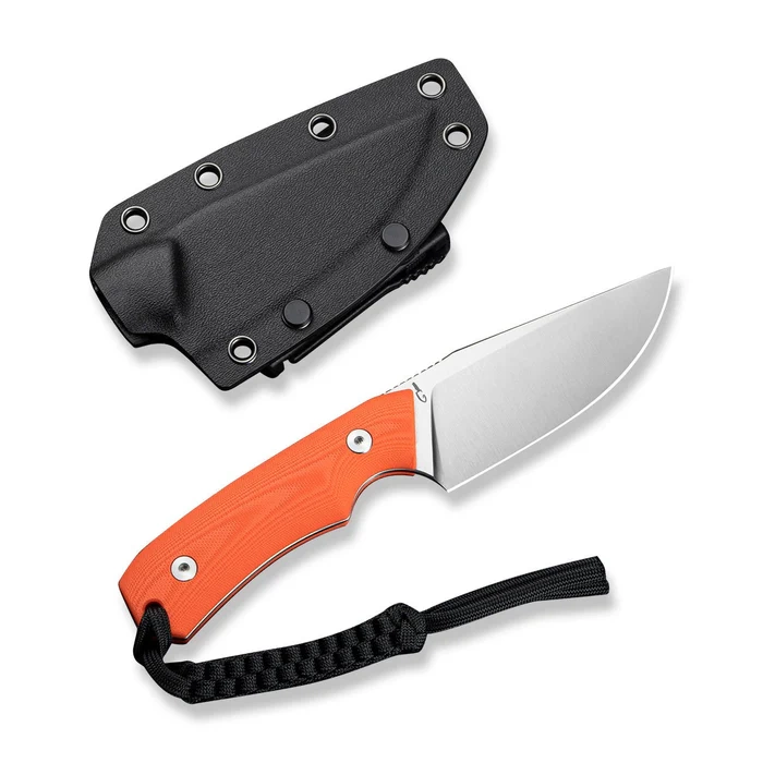 Nóż stały EDC Civivi Gander G10 Orange, stal 14C28N Satin 2 webp