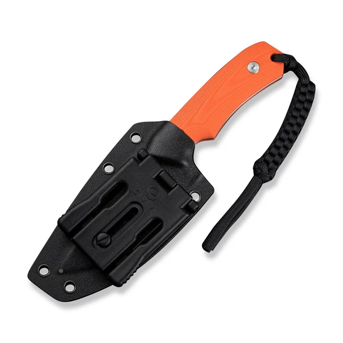 Nóż stały EDC Civivi Gander G10 Orange, stal 14C28N Satin 5 webp