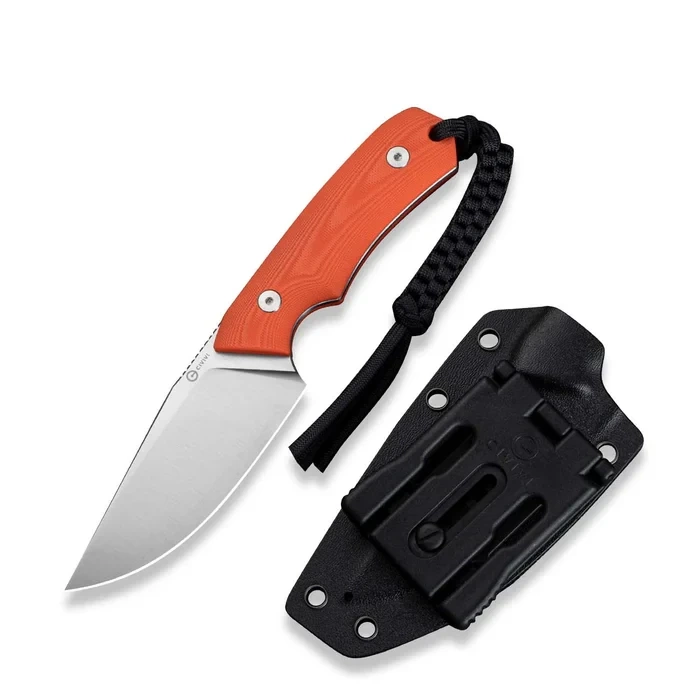 Nóż stały EDC Civivi Gander G10 Orange, stal 14C28N Satin 1 webp