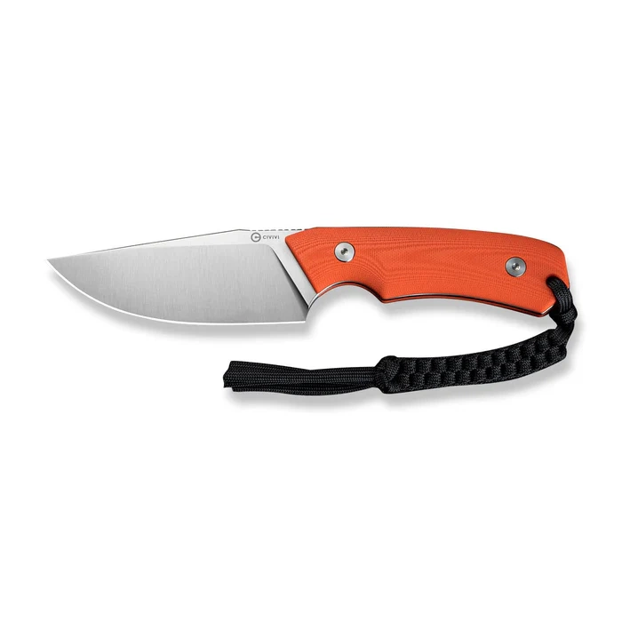 Nóż stały EDC Civivi Gander G10 Orange, stal 14C28N Satin 4 webp