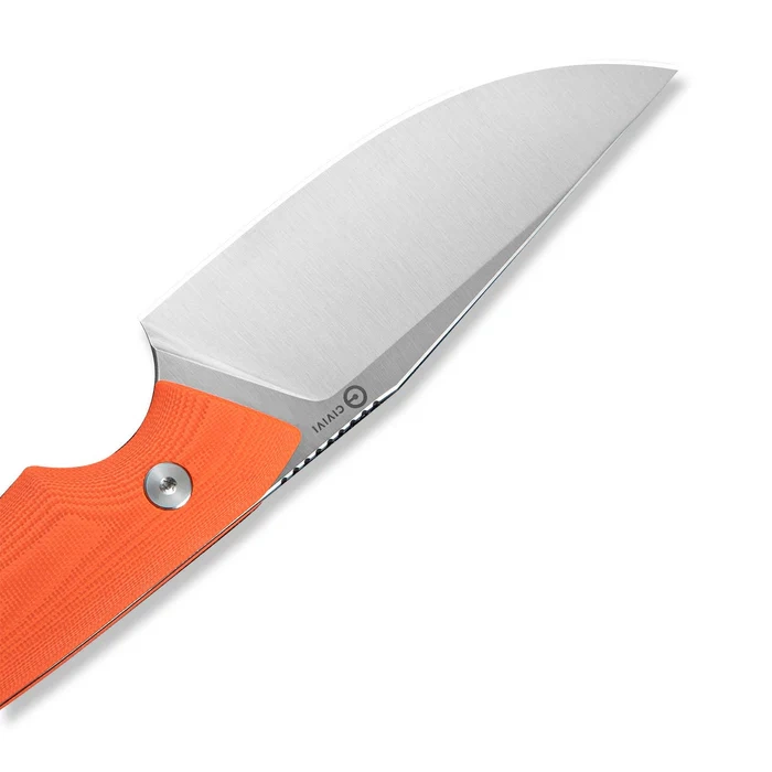 Nóż stały EDC Civivi Gander G10 Orange, stal 14C28N Satin 8 webp
