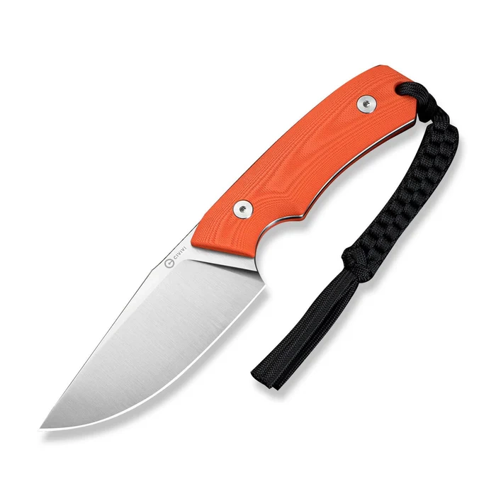 Nóż stały EDC Civivi Gander G10 Orange, stal 14C28N Satin 3 webp