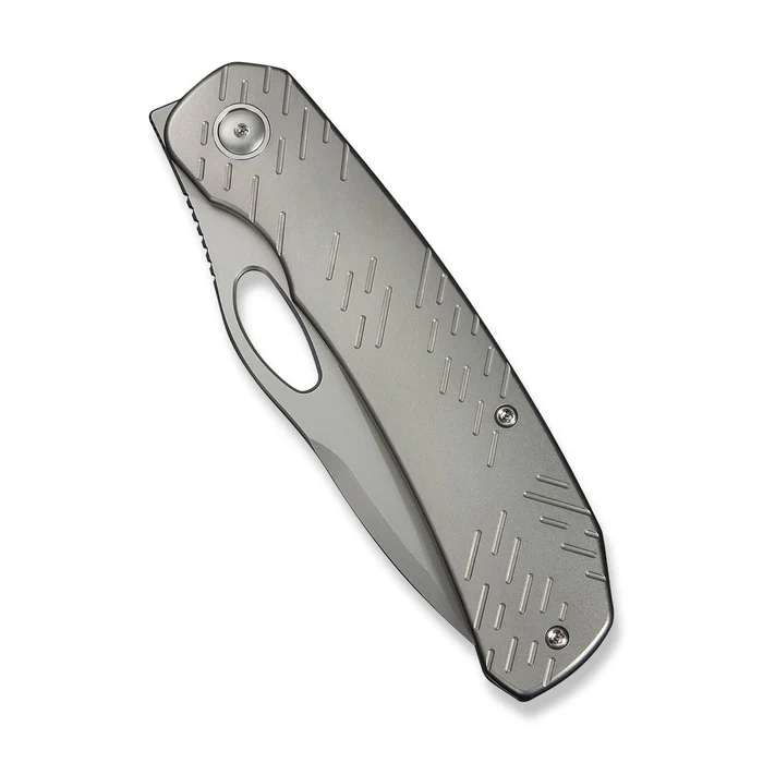 Nóż składany WeKnife Inmate Gray Titanium, Stonewashed CPM 20CV by Jerad Neeve (WE23096B-1) 6 webp