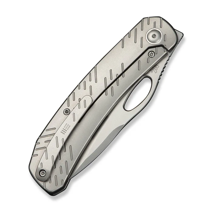 Nóż składany WeKnife Inmate Gray Titanium, Stonewashed CPM 20CV by Jerad Neeve (WE23096B-1) 7 webp