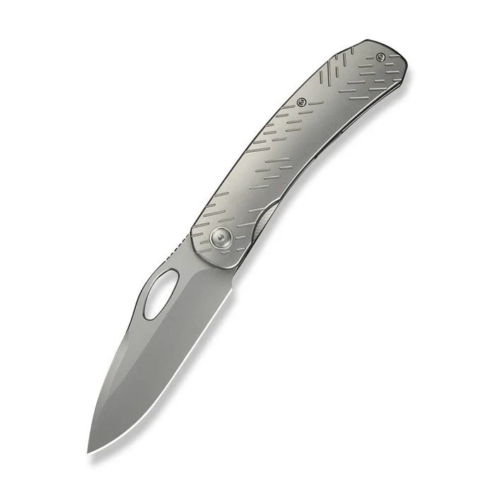 Nóż składany WeKnife Inmate Gray Titanium, Stonewashed CPM 20CV by Jerad Neeve (WE23096B-1) 2 webp