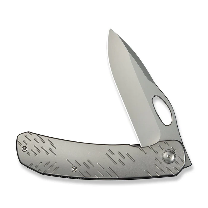 Nóż składany WeKnife Inmate Gray Titanium, Stonewashed CPM 20CV by Jerad Neeve (WE23096B-1) 4 webp