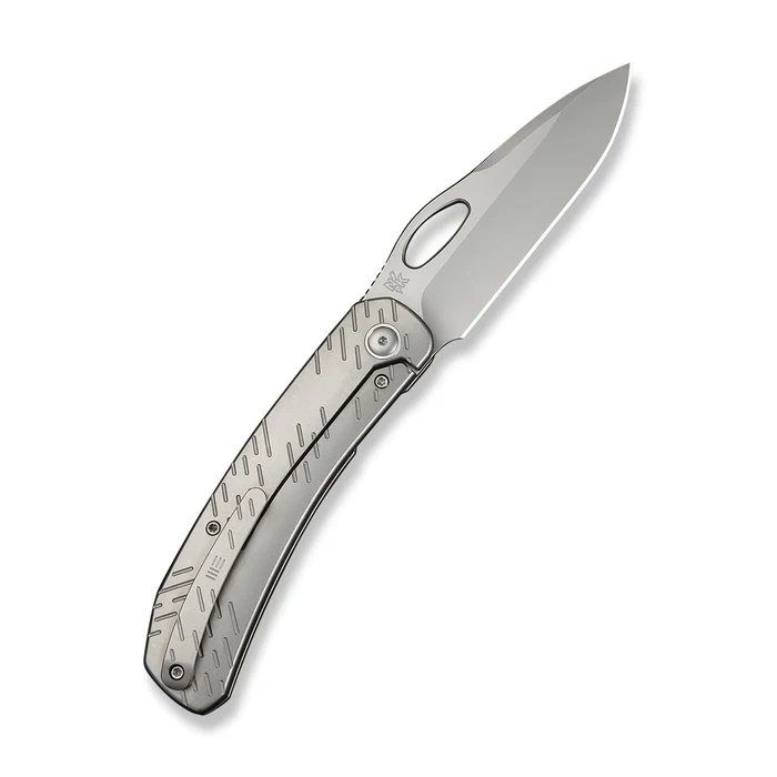 Nóż składany WeKnife Inmate Gray Titanium, Stonewashed CPM 20CV by Jerad Neeve (WE23096B-1) 3 webp