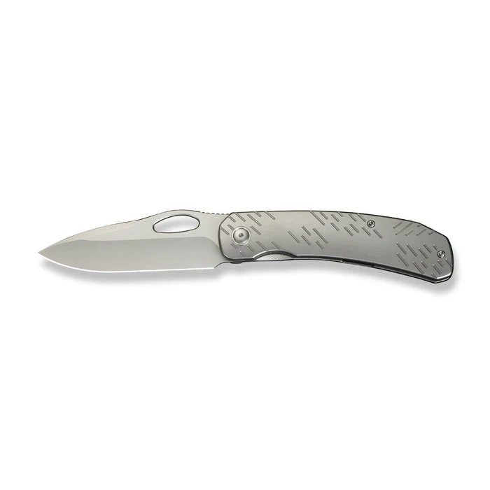 Nóż składany WeKnife Inmate Gray Titanium, Stonewashed CPM 20CV by Jerad Neeve (WE23096B-1) 5 webp