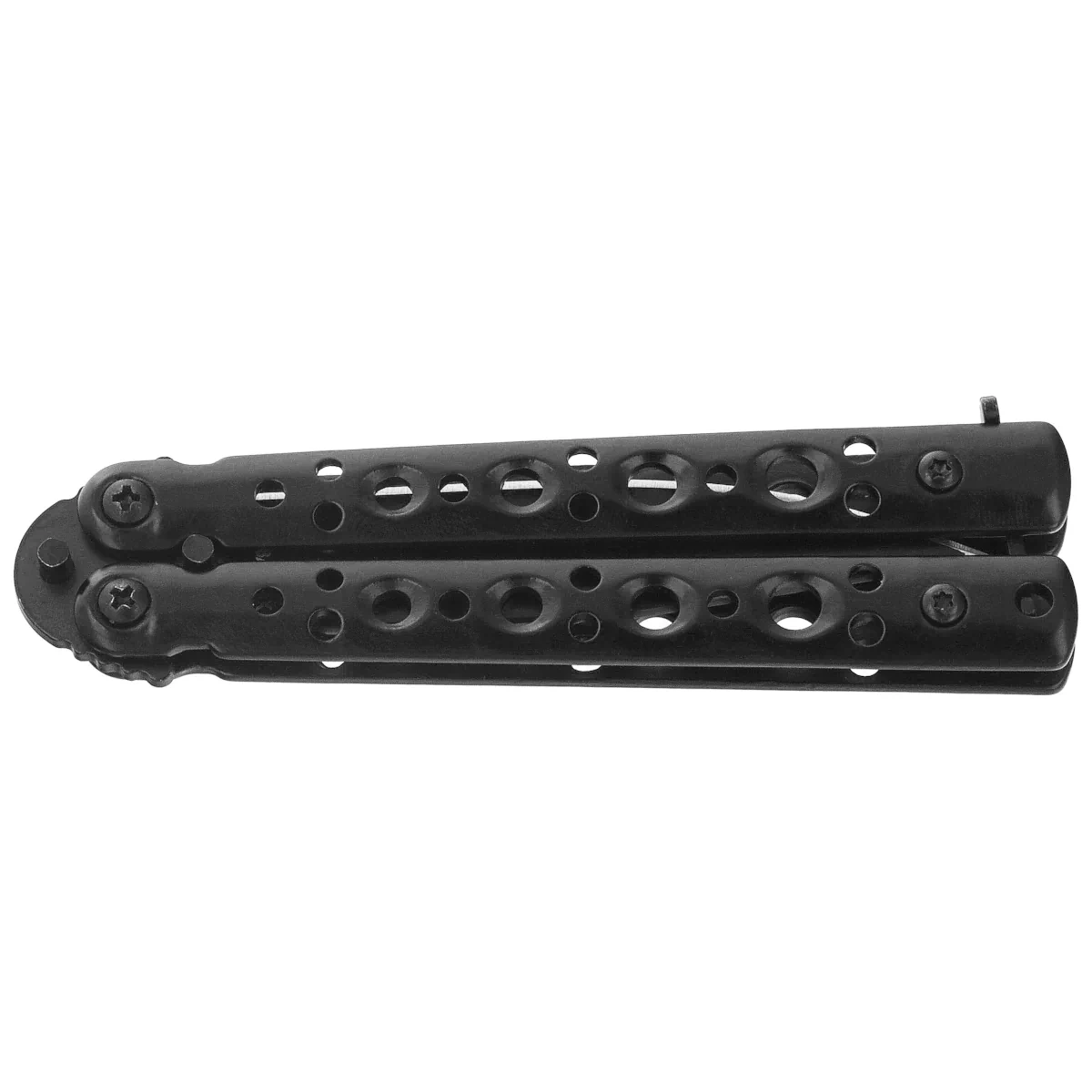 Nóż składany motylek Martinez Albainox Balisong Black Steel, Black 3Cr13Mov (02225) 2 webp
