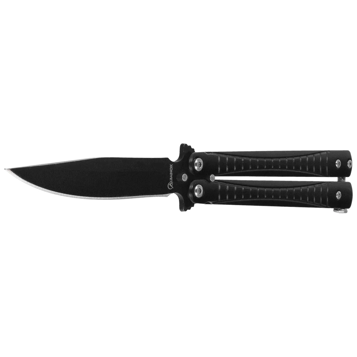 Nóż motylek Martinez Albainox Balisong Black Steel, Black 3Cr13Mov (02206) 2 webp