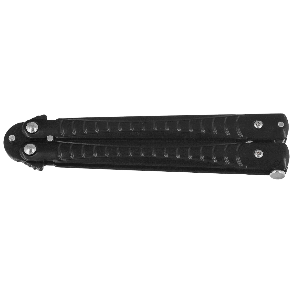 Nóż motylek Martinez Albainox Balisong Black Steel, Black 3Cr13Mov (02206) 6 webp