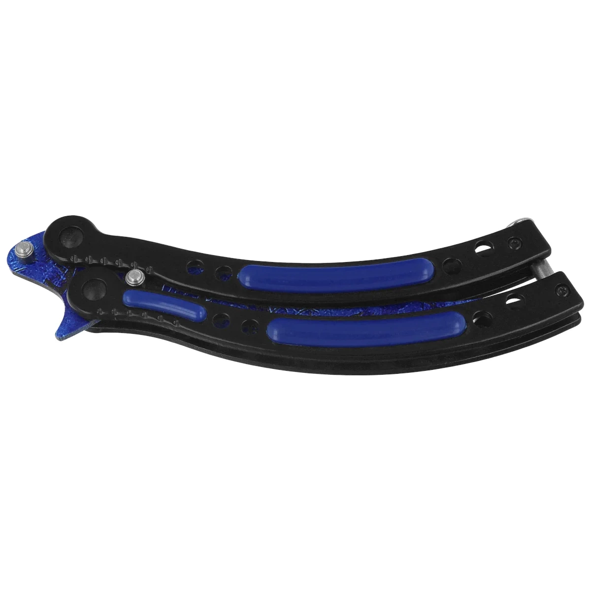 Nóż motylek Martinez Albainox Balisong Blue ABS/Black Steel, Colorful Blue 3Cr13Mov (02129) 6 webp