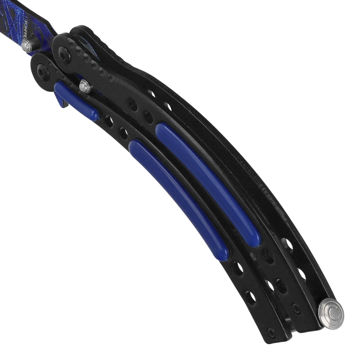 Nóż motylek Martinez Albainox Balisong Blue ABS/Black Steel, Colorful Blue 3Cr13Mov (02129) 4 webp