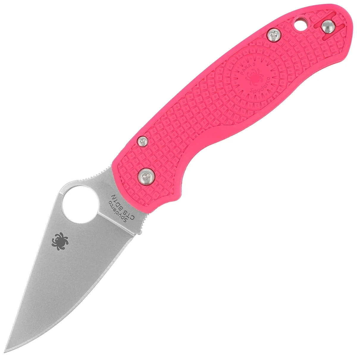 Nóż składany Spyderco Para 3 Lightweight Pink FRN, Satin CTS BD1N by Sal i Eric Glesser (C223PPN) 1 webp