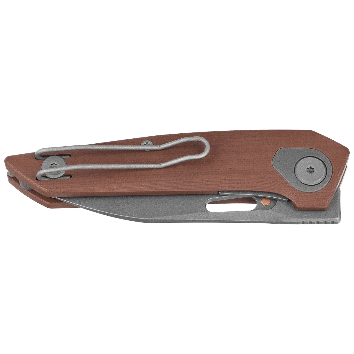 Nóż składany Bestech VK-Void Brown G10, Dark Bead Blasted / Stonewashed MagnaCut by Vulpex Knives (BG63D) 2 webp