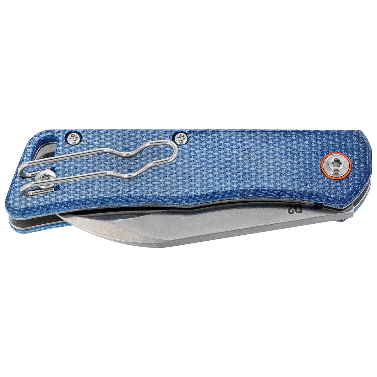 Nóż składany BlackFox Teeny Blue Micarta, Satin D2 (BF-785 MIBL) 2 webp