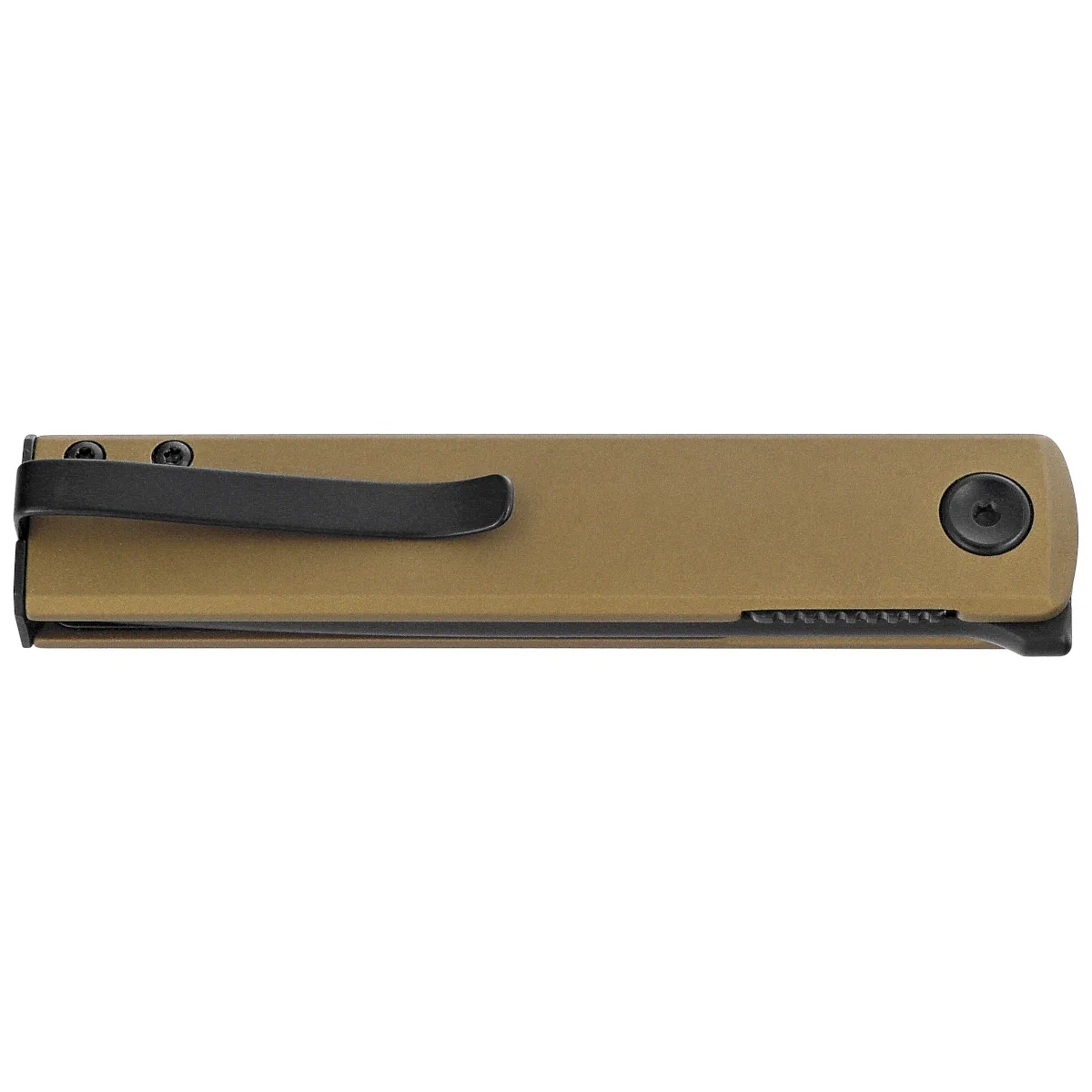 Nóż składany Fox Chnops OD Green Aluminium, Black Top Shield Becut by Riccardo Gobbato (FX-543 ALG) 2 webp