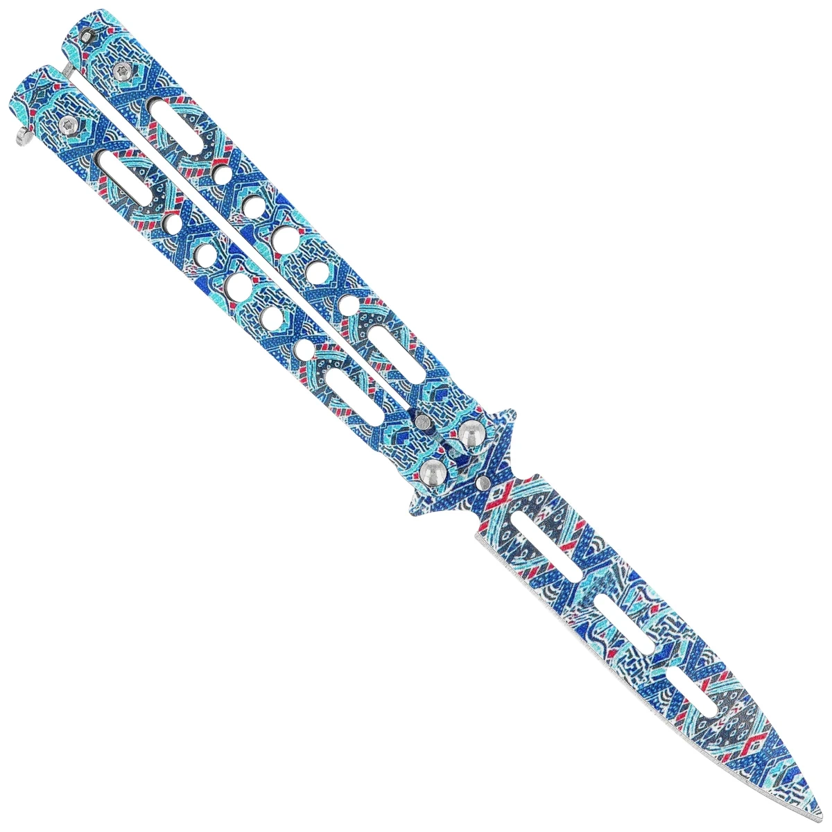 Nóż motylek Martinez Albainox Balisong 3D Design Steel, 3D Design 3Cr13Mov (02274) 3 webp