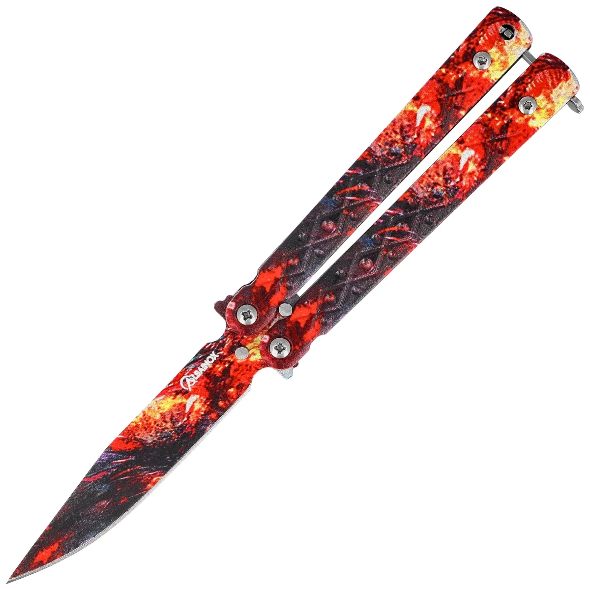 Nóż motylek Martinez Albainox Balisong 3D Design Steel, 3D Design 3Cr13Mov (02273) 1 webp