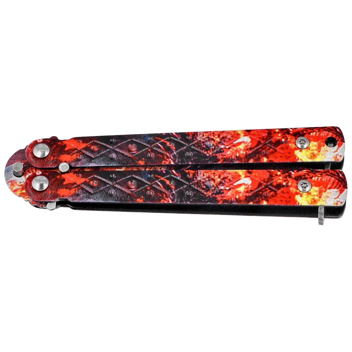 Nóż motylek Martinez Albainox Balisong 3D Design Steel, 3D Design 3Cr13Mov (02273) 2 webp