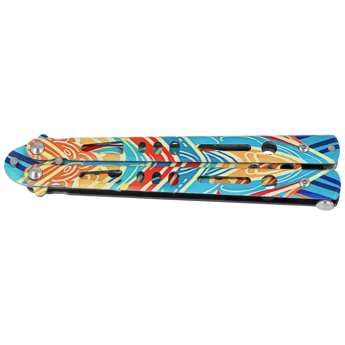 Nóż treningowy motylek Martinez Albainox Balisong Training 3D Design Steel, 3D Design 3Cr13Mov (02270) 2 webp